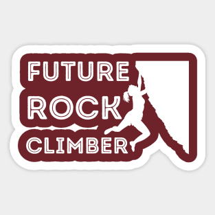 Future Rock Climber Girl Sticker